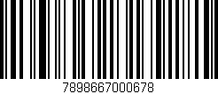 Código de barras (EAN, GTIN, SKU, ISBN): '7898667000678'