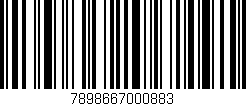Código de barras (EAN, GTIN, SKU, ISBN): '7898667000883'