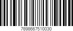 Código de barras (EAN, GTIN, SKU, ISBN): '7898667510030'