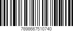 Código de barras (EAN, GTIN, SKU, ISBN): '7898667510740'