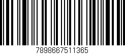 Código de barras (EAN, GTIN, SKU, ISBN): '7898667511365'