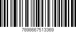 Código de barras (EAN, GTIN, SKU, ISBN): '7898667513369'