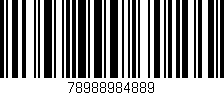 Código de barras (EAN, GTIN, SKU, ISBN): '78988984889'