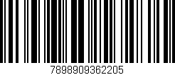 Código de barras (EAN, GTIN, SKU, ISBN): '7898909362205'