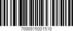 Código de barras (EAN, GTIN, SKU, ISBN): '7898915001518'