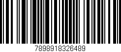 Código de barras (EAN, GTIN, SKU, ISBN): '7898918326489'