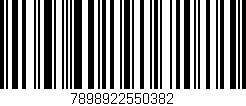 Código de barras (EAN, GTIN, SKU, ISBN): '7898922550382'