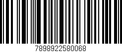 Código de barras (EAN, GTIN, SKU, ISBN): '7898922580068'