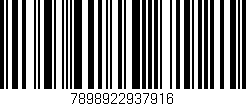 Código de barras (EAN, GTIN, SKU, ISBN): '7898922937916'