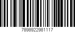 Código de barras (EAN, GTIN, SKU, ISBN): '7898922981117'