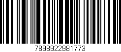 Código de barras (EAN, GTIN, SKU, ISBN): '7898922981773'