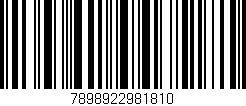 Código de barras (EAN, GTIN, SKU, ISBN): '7898922981810'