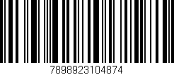 Código de barras (EAN, GTIN, SKU, ISBN): '7898923104874'