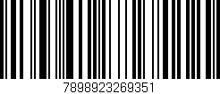 Código de barras (EAN, GTIN, SKU, ISBN): '7898923269351'