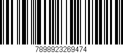 Código de barras (EAN, GTIN, SKU, ISBN): '7898923269474'