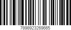 Código de barras (EAN, GTIN, SKU, ISBN): '7898923269665'