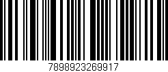 Código de barras (EAN, GTIN, SKU, ISBN): '7898923269917'