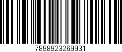 Código de barras (EAN, GTIN, SKU, ISBN): '7898923269931'