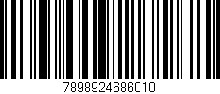 Código de barras (EAN, GTIN, SKU, ISBN): '7898924686010'
