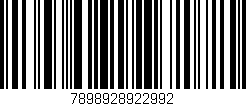 Código de barras (EAN, GTIN, SKU, ISBN): '7898928922992'