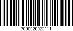 Código de barras (EAN, GTIN, SKU, ISBN): '7898928923111'