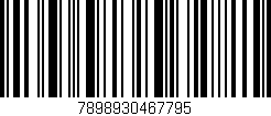 Código de barras (EAN, GTIN, SKU, ISBN): '7898930467795'