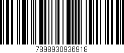 Código de barras (EAN, GTIN, SKU, ISBN): '7898930936918'