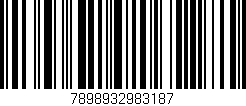 Código de barras (EAN, GTIN, SKU, ISBN): '7898932983187'