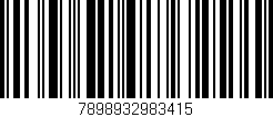 Código de barras (EAN, GTIN, SKU, ISBN): '7898932983415'