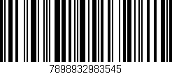 Código de barras (EAN, GTIN, SKU, ISBN): '7898932983545'