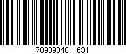 Código de barras (EAN, GTIN, SKU, ISBN): '7898934811631'