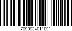 Código de barras (EAN, GTIN, SKU, ISBN): '7898934811891'