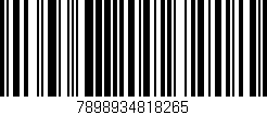 Código de barras (EAN, GTIN, SKU, ISBN): '7898934818265'
