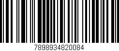 Código de barras (EAN, GTIN, SKU, ISBN): '7898934820084'
