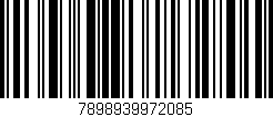 Código de barras (EAN, GTIN, SKU, ISBN): '7898939972085'