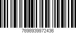Código de barras (EAN, GTIN, SKU, ISBN): '7898939972436'