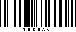 Código de barras (EAN, GTIN, SKU, ISBN): '7898939972504'