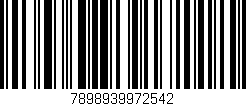 Código de barras (EAN, GTIN, SKU, ISBN): '7898939972542'