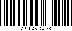 Código de barras (EAN, GTIN, SKU, ISBN): '7898945044356'