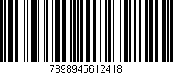 Código de barras (EAN, GTIN, SKU, ISBN): '7898945612418'