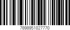 Código de barras (EAN, GTIN, SKU, ISBN): '7898951027770'