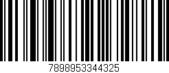 Código de barras (EAN, GTIN, SKU, ISBN): '7898953344325'