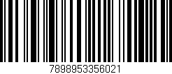Código de barras (EAN, GTIN, SKU, ISBN): '7898953356021'