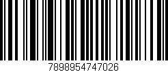 Código de barras (EAN, GTIN, SKU, ISBN): '7898954747026'