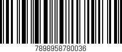 Código de barras (EAN, GTIN, SKU, ISBN): '7898958780036'