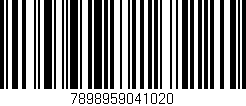 Código de barras (EAN, GTIN, SKU, ISBN): '7898959041020'