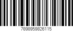 Código de barras (EAN, GTIN, SKU, ISBN): '7898959826115'