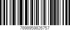 Código de barras (EAN, GTIN, SKU, ISBN): '7898959826757'