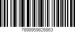 Código de barras (EAN, GTIN, SKU, ISBN): '7898959826863'
