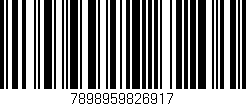 Código de barras (EAN, GTIN, SKU, ISBN): '7898959826917'
